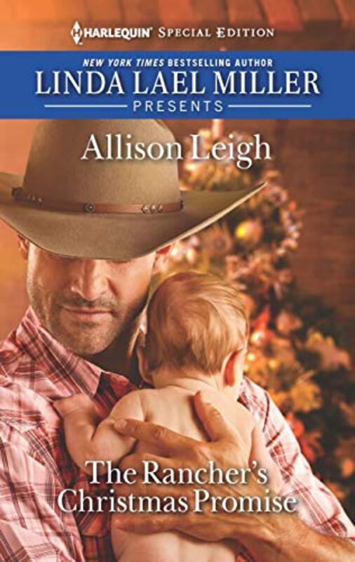 Book cover for "The Rancher's Christmas Promise" by Allison Leigh