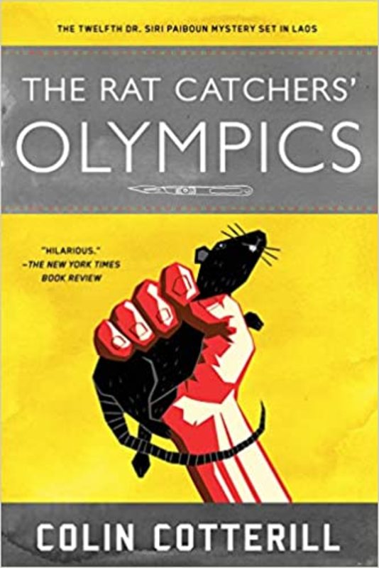 Book cover for "The Rat Catchers' Olympics" by Colin Cotterill