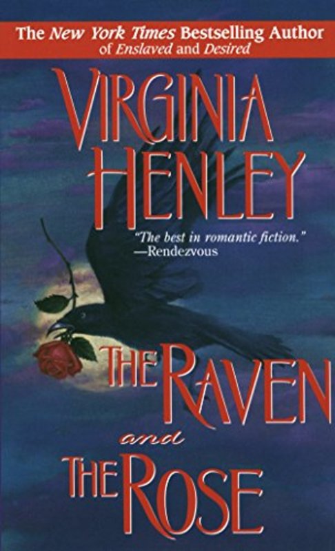 Book cover for "The Raven and the Rose" by Virginia Henley