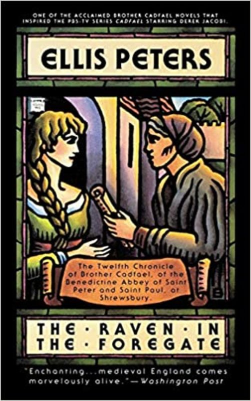 Book cover for "The Raven in the Foregate" by Ellis Peters