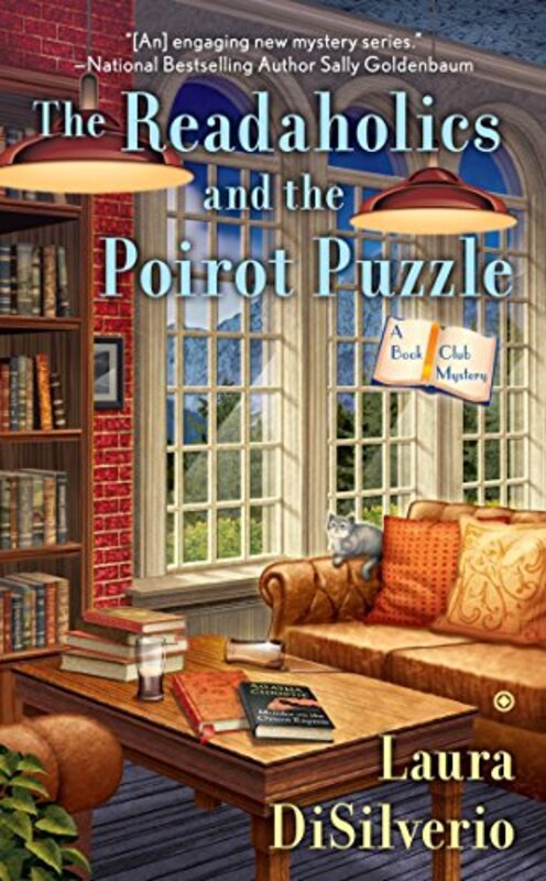 Book cover for "The Readaholics and the Poirot Puzzle" by Laura DiSilverio