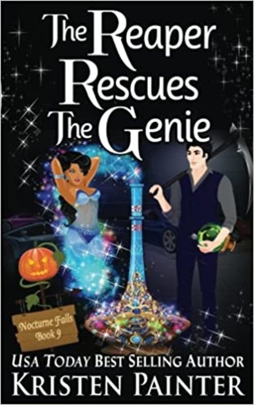 Book cover for "The Reaper Rescues The Genie" by Kristen Painter
