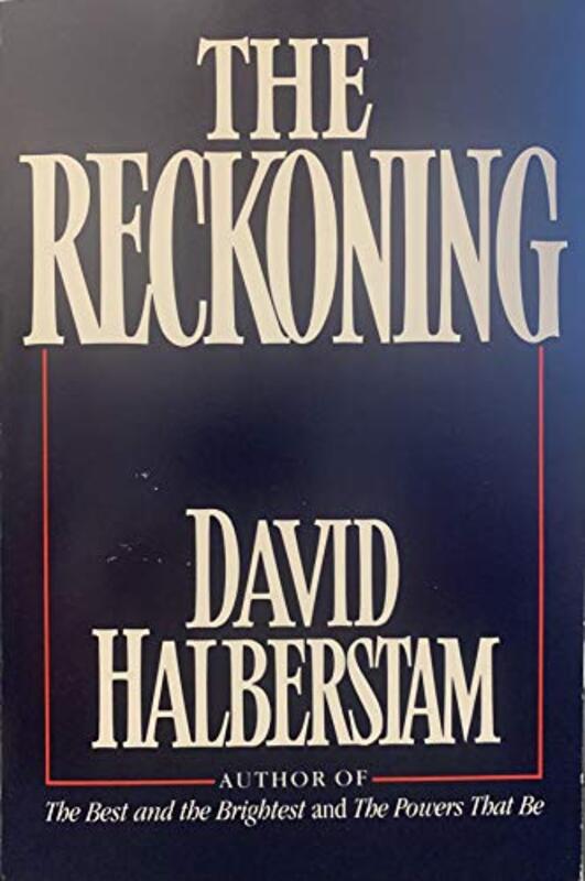 Book cover for "The Reckoning" by David Halberstam