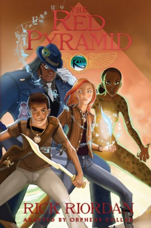 Book cover for "The Red Pyramid" by Rick Riordan