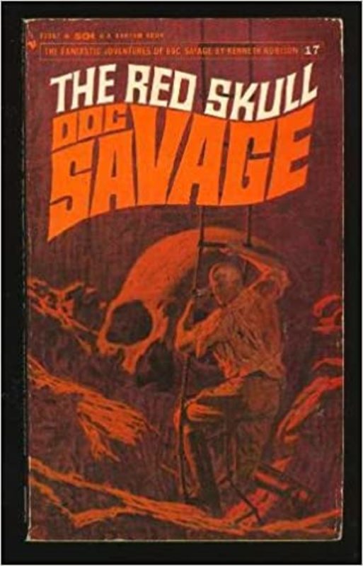 Book cover for "The Red Skull" by Lester Dent