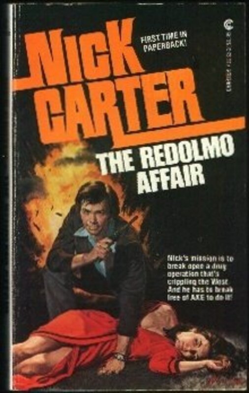 Book cover for "The Redolmo Affair" by Nick Carter