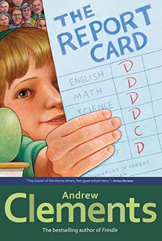 Book cover for "The Report Card" by Andrew Clements