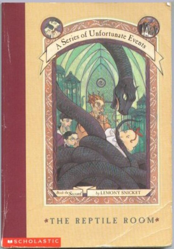 Book cover for "The Reptile Room" by Daniel Handler