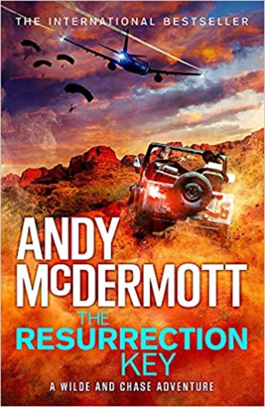 Book cover for "The Resurrection Key" by Andy McDermott