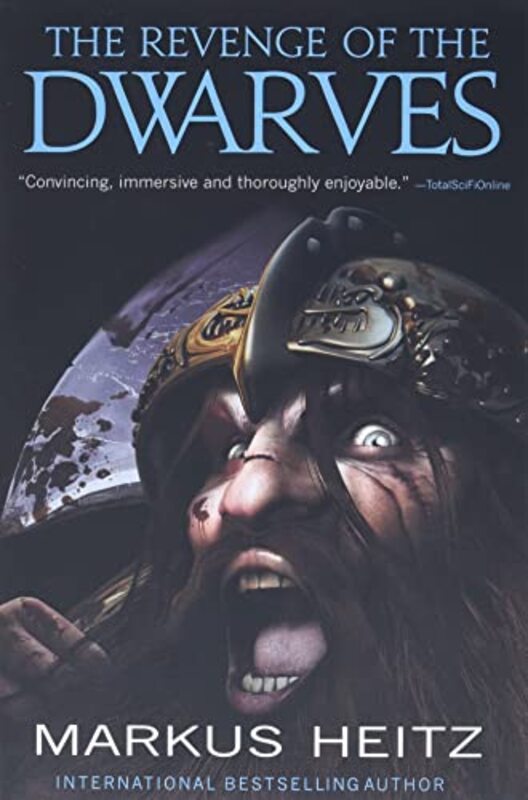 Book cover for "The Revenge of the Dwarves" by Markus Heitz