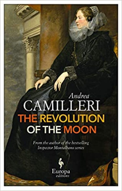 Book cover for "The Revolution of the Moon" by Andrea Camilleri