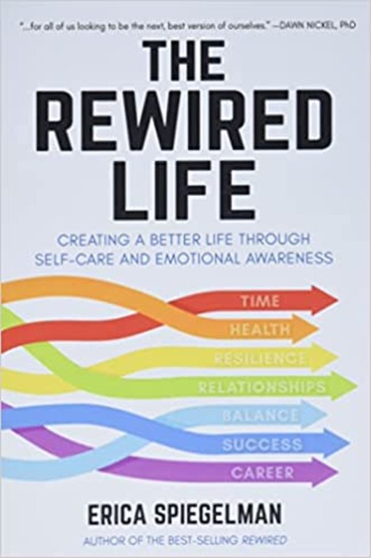 Book cover for "The Rewired Life" by Erica Spiegelman