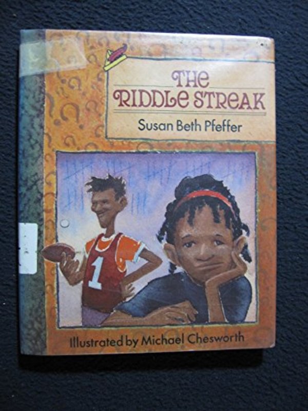 Book cover for "The Riddle Streak" by Susan Beth Pfeffer