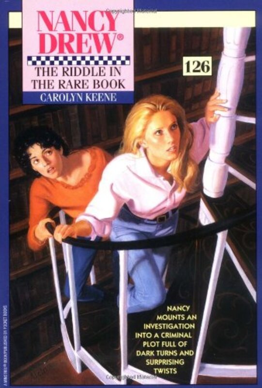 Book cover for "The Riddle in the Rare Book" by Mildred A Wirt
