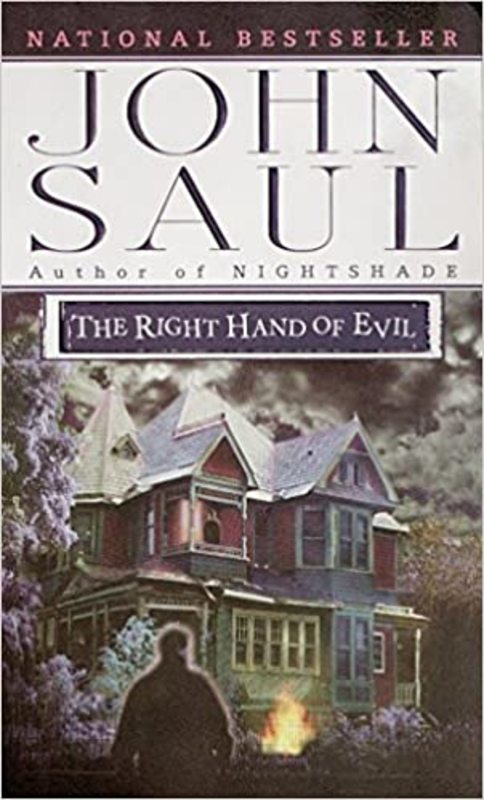 Book cover for "The Right Hand of Evil" by John Saul