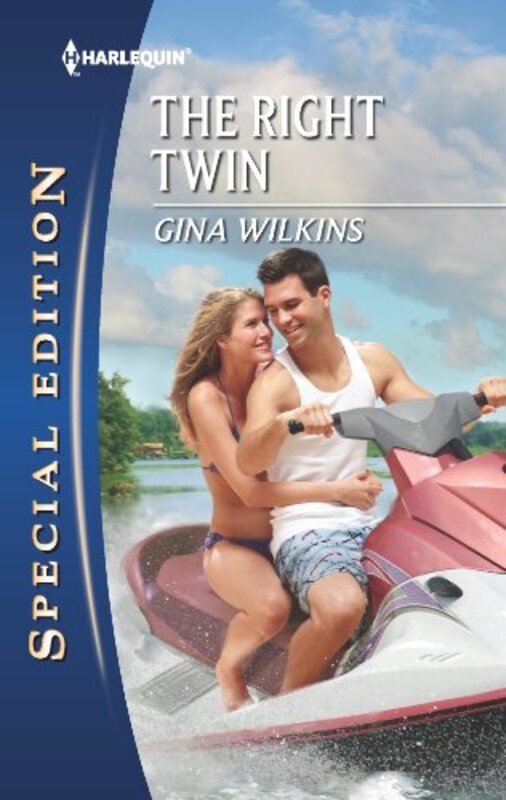 Book cover for "The Right Twin" by Gina Ferris Wilkins