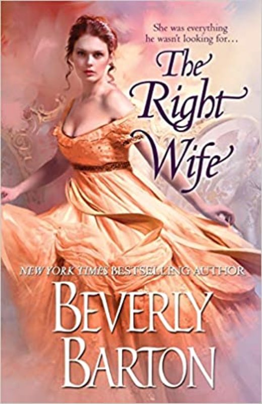 Book cover for "The Right Wife" by Beverly Barton
