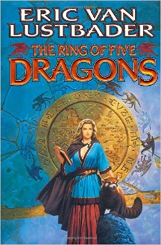 Book cover for "The Ring of Five Dragons" by Eric Van Lustbader
