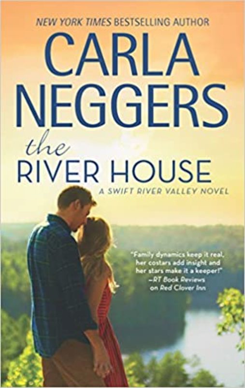 Book cover for "The River House" by Carla Neggers