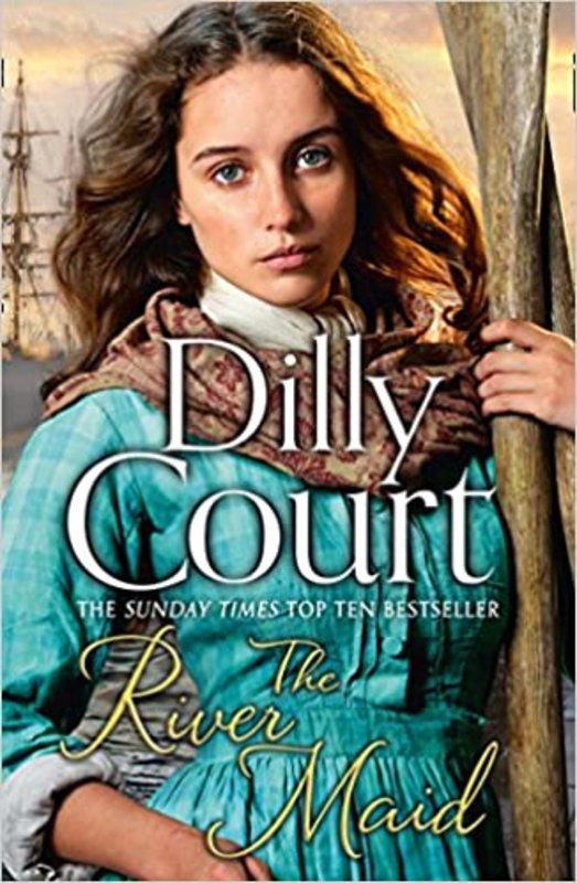 Book cover for "The River Maid" by Dilly Court