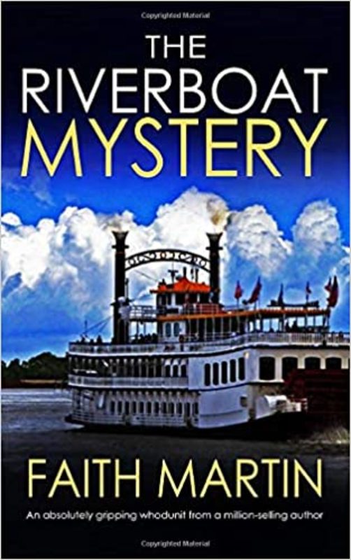 Book cover for "The Riverboat Mystery" by Faith Martin