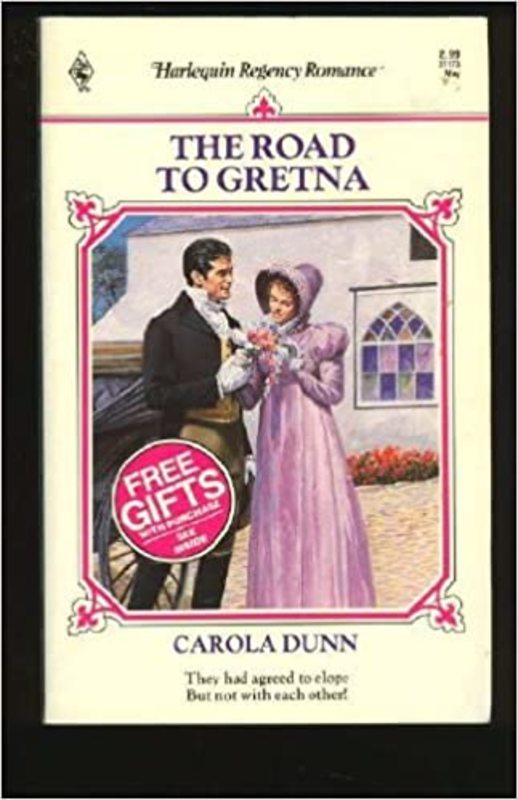 Book cover for "The Road to Gretna" by Carola Dunn
