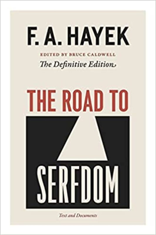 Book cover for "The Road to Serfdom" by F. A. Hayek