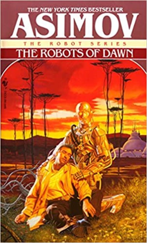 Book cover for "The Robots of Dawn" by Isaac Asimov