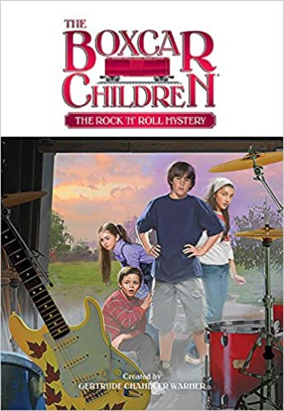 Book cover for "The Rock 'n' Roll Mystery" by Gertrude Chandler Warner
