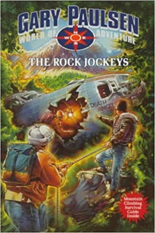 Book cover for "The Rock Jockeys / Devil's Wall" by Gary Paulsen
