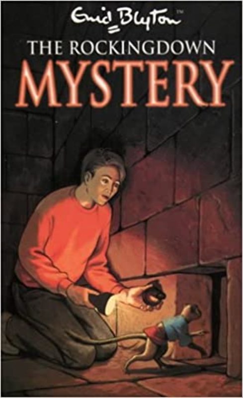 Book cover for "The Rockingdown Mystery" by Enid Blyton