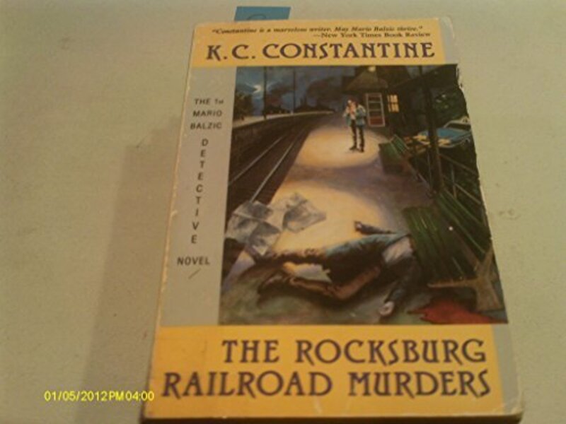 Book cover for "The Rocksburg Railroad Murders" by KC Constantine
