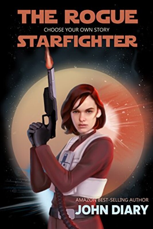 Book cover for "The Rogue Starfighter" by John Diary