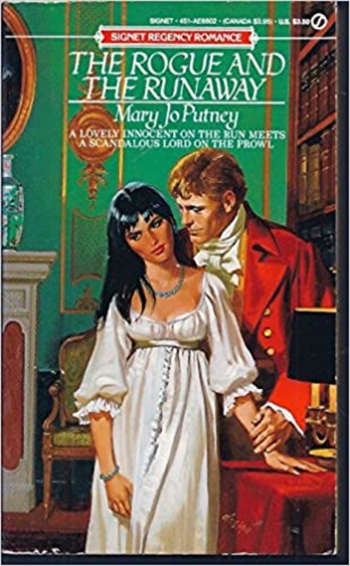 Book cover for "The Rogue and the Runaway" by Mary Jo Putney