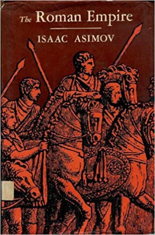 Book cover for "The Roman Empire" by Isaac Asimov