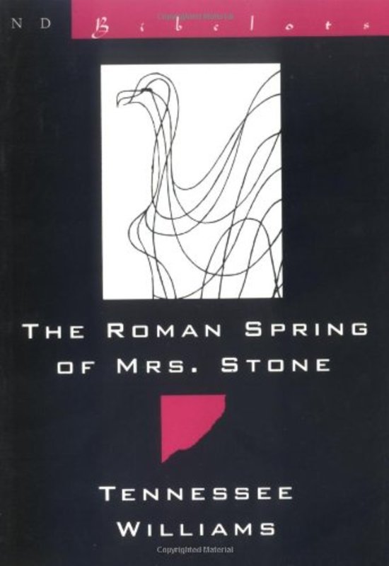 Book cover for "The Roman Spring of Mrs. Stone" by Tennessee Williams