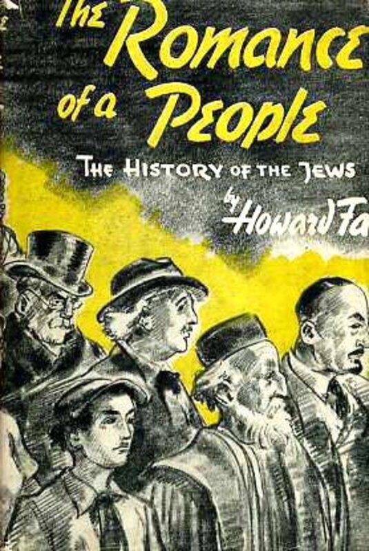 Book cover for "The Romance of a People" by Howard Fast