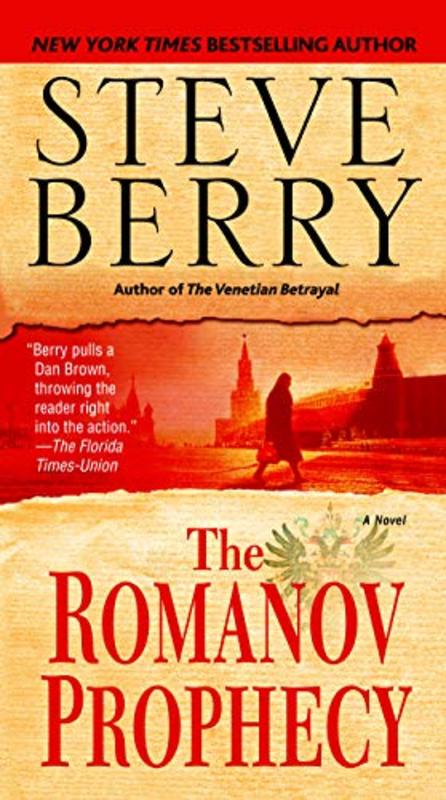 Book cover for "The Romanov Prophecy" by Steve Berry