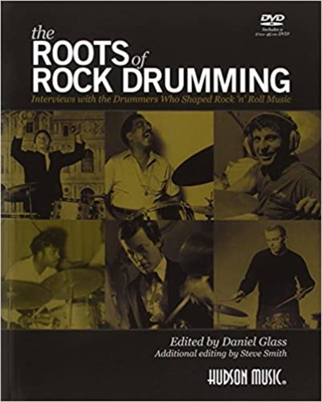 Book cover for "The Roots of Rock Drumming" by Daniel Glass