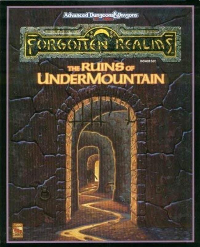 Book cover for "The Ruins of Undermountain" by Ed Greenwood