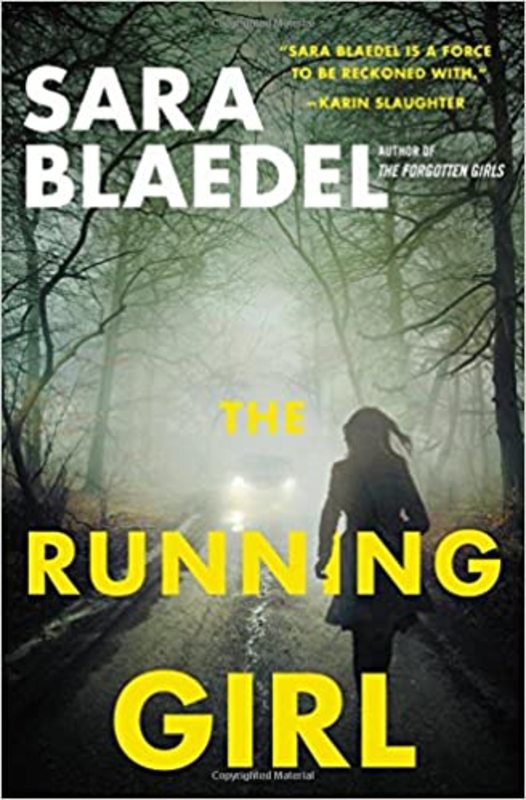 Book cover for "The Running Girl" by Sara Blaedel