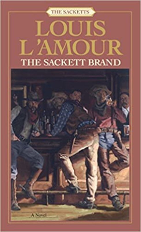 Book cover for "The Sackett Brand" by Louis LAmour