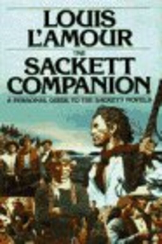 Book cover for "The Sackett Companion" by Louis LAmour