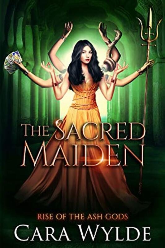 Book cover for "The Sacred Maiden" by Cara Wylde