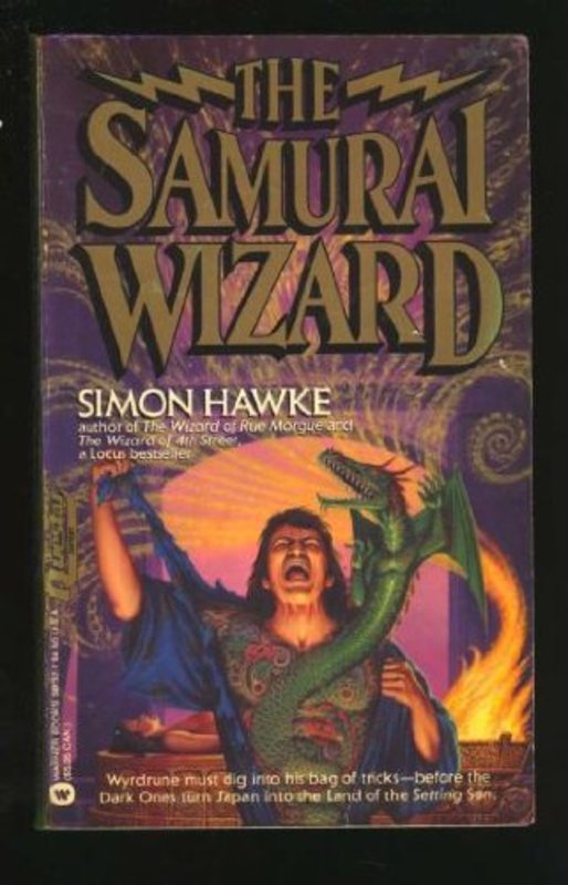 Book cover for "The Samurai Wizard" by Simon Hawke