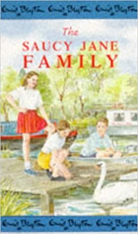 Book cover for "The Saucy Jane Family" by Enid Blyton