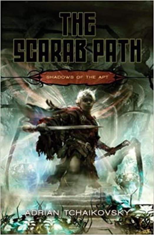 Book cover for "The Scarab Path" by Adrian Tchaikovsky