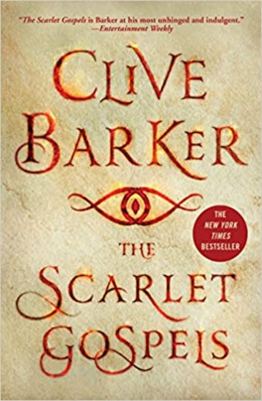 Book cover for "The Scarlet Gospels" by Clive Barker