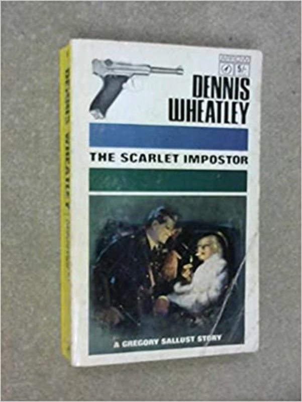 Book cover for "The Scarlet Impostor" by Dennis Wheatley