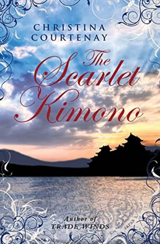 Book cover for "The Scarlet Kimono" by Christina Courtenay